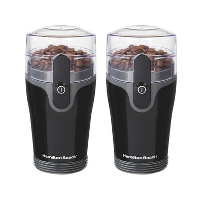 Hamilton Beach Fresh Grind Electric Coffee Grinder w/ Removable Chamber (2 Pack)