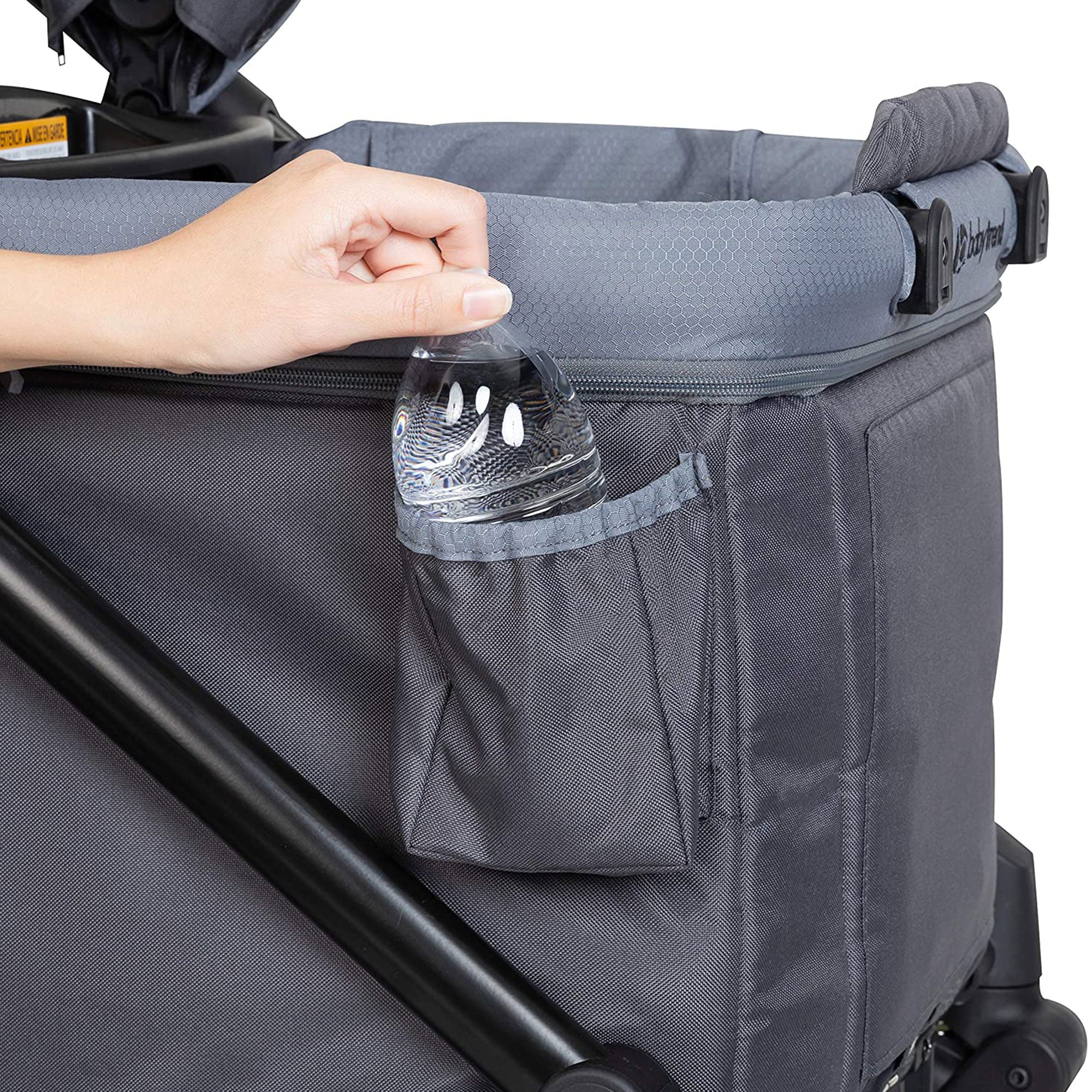 Baby Trend Expedition 2 in 1 Push or Pull Stroller Wagon Plus w/ Canopy, Grey - VMInnovations