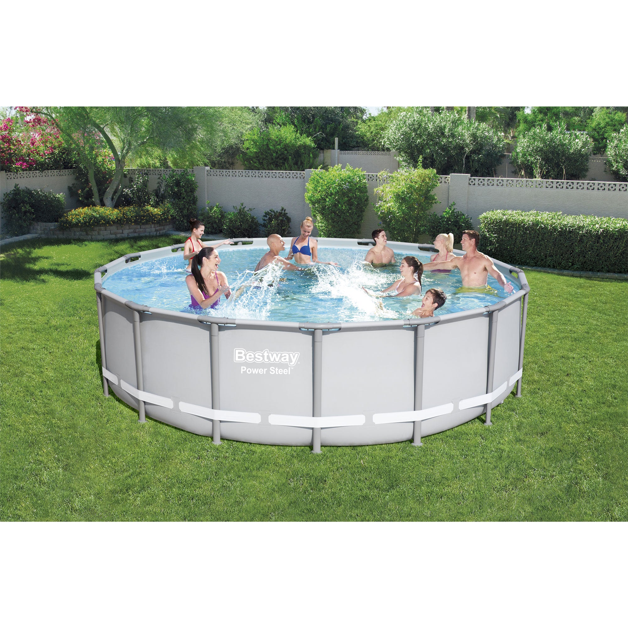Bestway Power Steel 16' x 48" Round Above Ground Pool Set