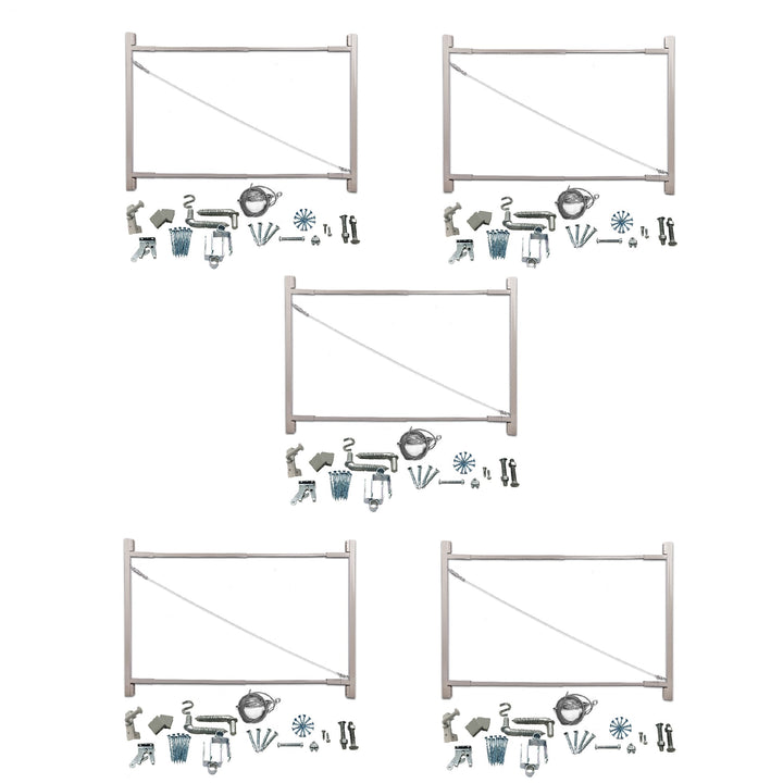 Adjust-A-Gate Steel Frame Gate Building Kit, 36"-72" Wide Up To 6' High (5 Pack)