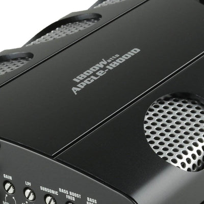 Audiopipe APCLE-18001D 1800 Watt Class D 1 Ohm Car Audio Mono Amplifier (2 Pack) - VMInnovations
