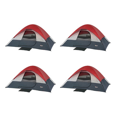 Mountain Trails 9'x7' South Bend 4-Person Lightweight Compact Dome Tent (4 Pack)