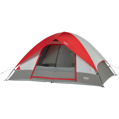 Wenzel 10' x 8' Pine Ridge 5 Person Lite Reflect Dome Camping Tent, Red (4 Pack)