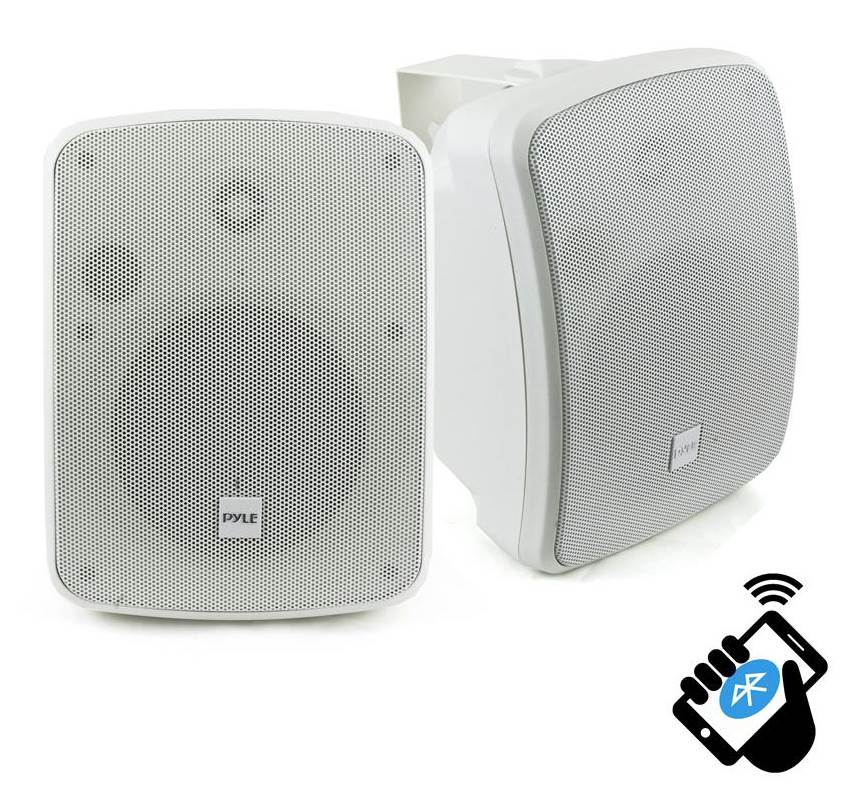 Pyle PDWR54BTW Bluetooth 600W Waterproof 5.25" Powered Outdoor Speakers (8 Pack)