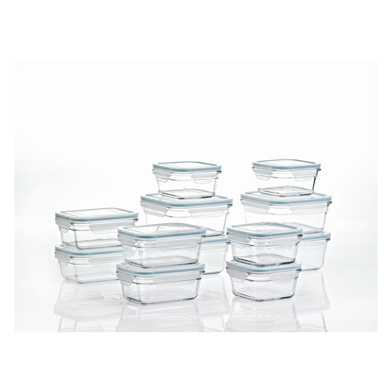 Oven and Microwave Safe Glass Storage Containers 24 Piece Set(OpenBox)