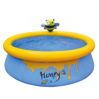 JLeisure 5' x 16.5" Bee Spray Inflatable Above Ground Kid Swimming Pool (2 Pack)