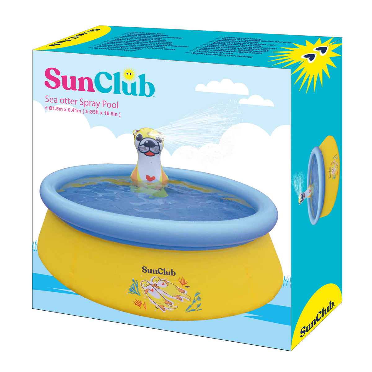 JLeisure 5' x 16.5" Sea Otter Inflatable Above Ground Kid Swimming Pool (2 Pack)