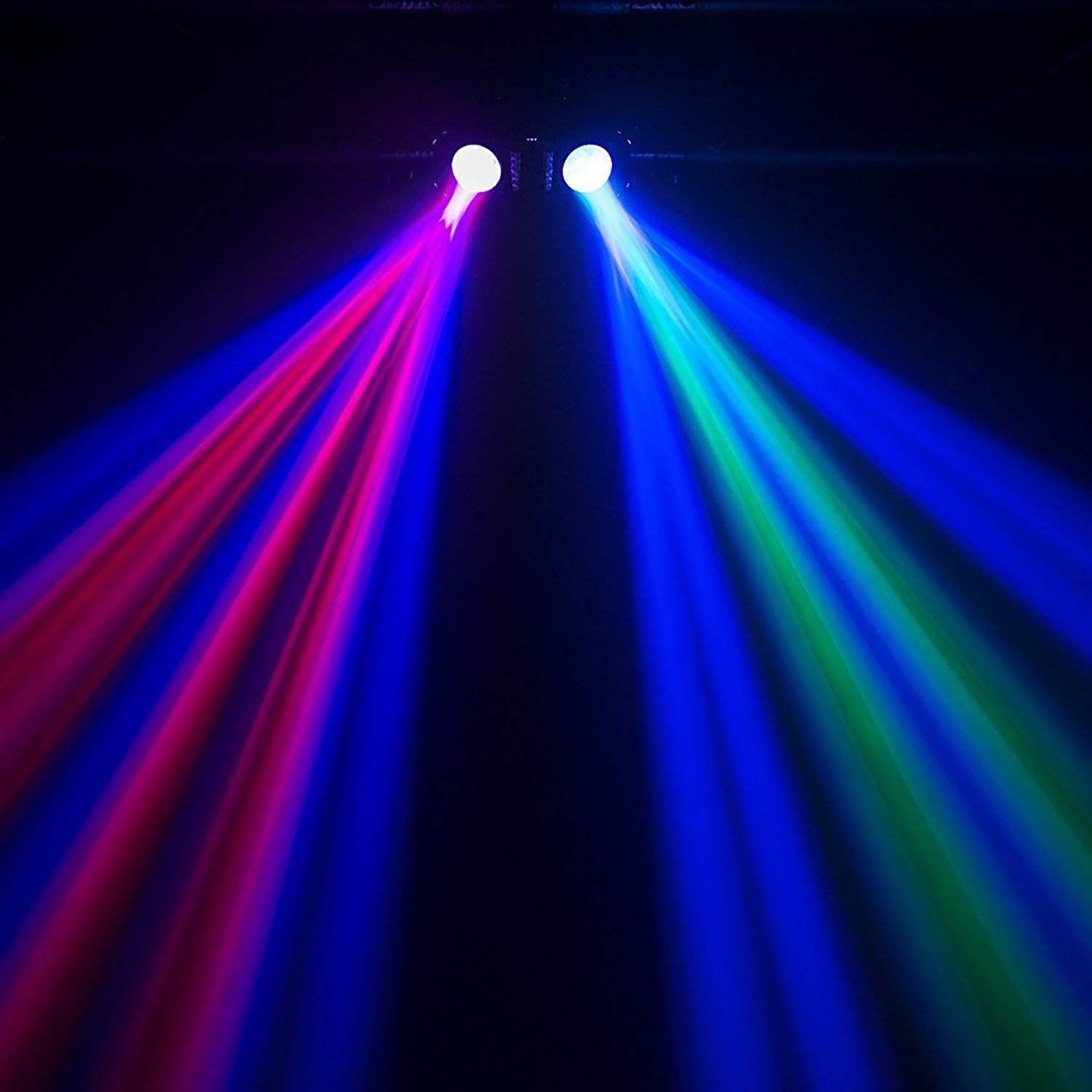 Chauvet DJ Duo Moon Plug and Play LED Beam Lighting Stage Light Effect (2 Pack)