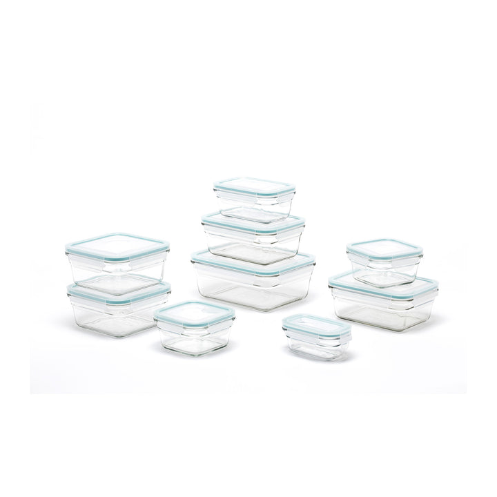 Glasslock Oven and Microwave Safe Glass Food Storage 18 Piece Set (Open Box)