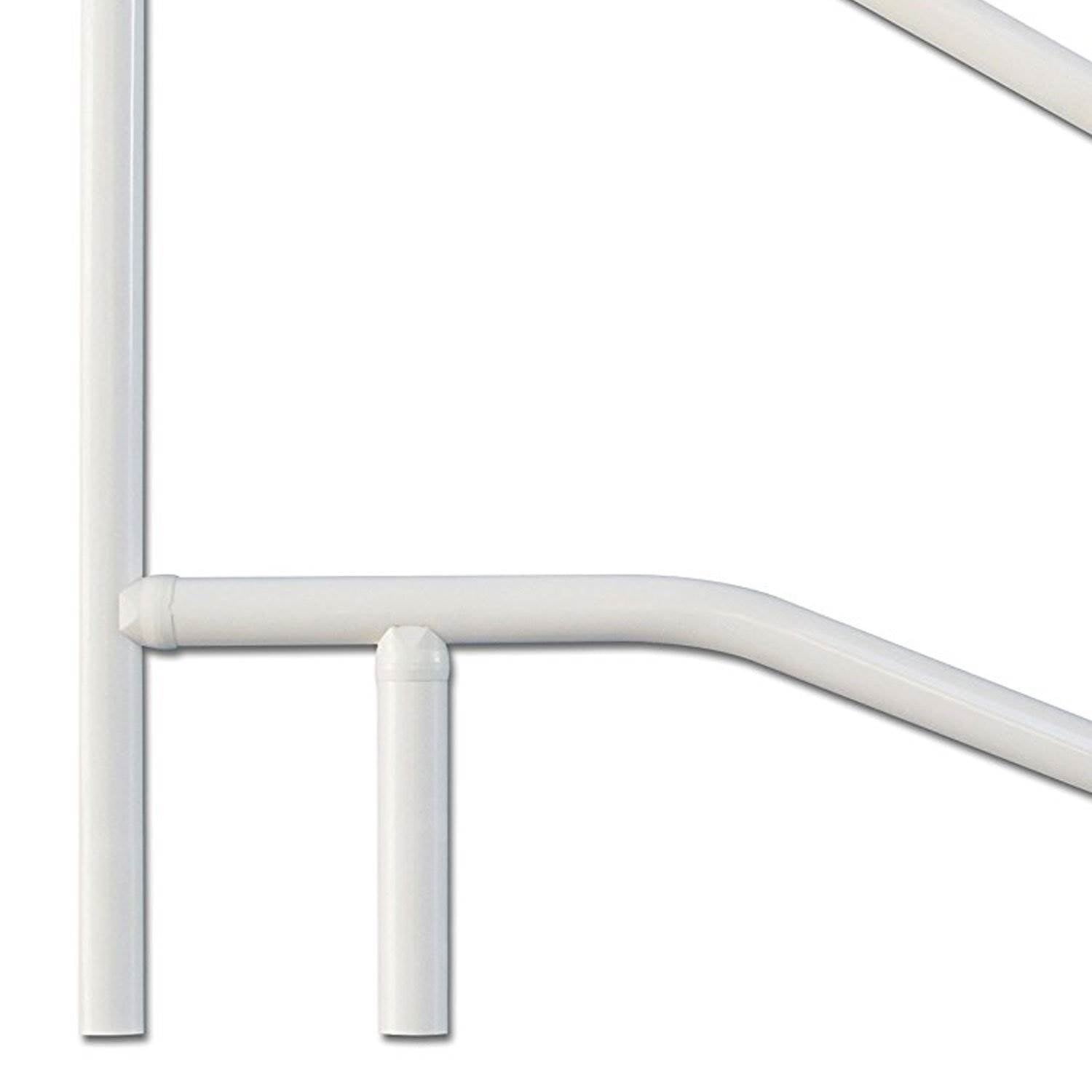 Saftron 3 Bend Weather Resistant In Water Polymer Pool Handrail, White (6 Pack)