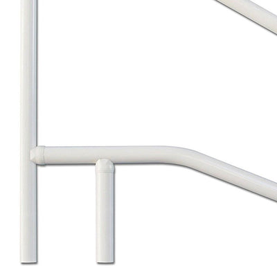 Saftron 3 Bend Weather Resistant In Water Polymer Pool Handrail, White (6 Pack)