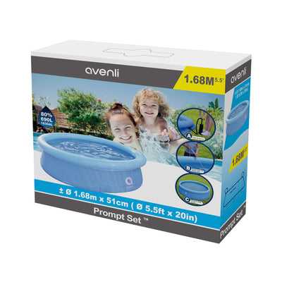 JLeisure 5.5-Ft Prompt Set Inflatable Above Ground Kid Swimming Pool (2 Pack)