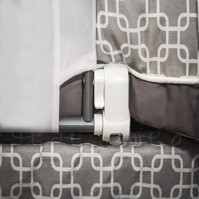Regalo Swing 33 Inch Convertible Mesh Crib Safety Railing, White (2 Pack) - VMInnovations