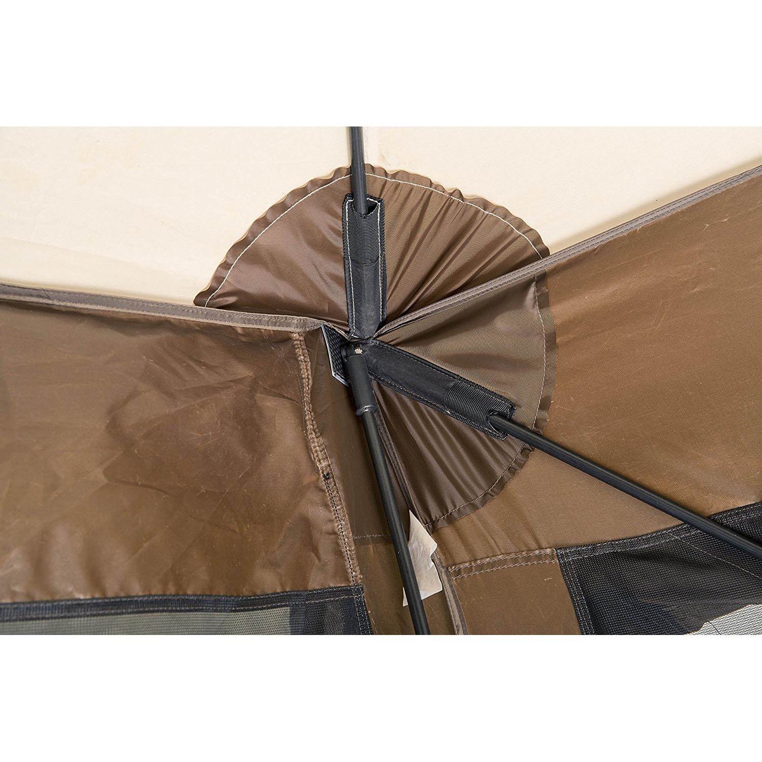Clam Quick Set Traveler Camping Outdoor Portable Gazebo Canopy Shelter (2 Pack)