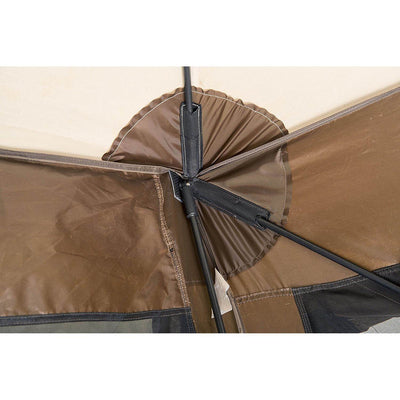 Clam Quick Set Traveler Camping Outdoor Portable Gazebo Canopy Shelter (2 Pack)