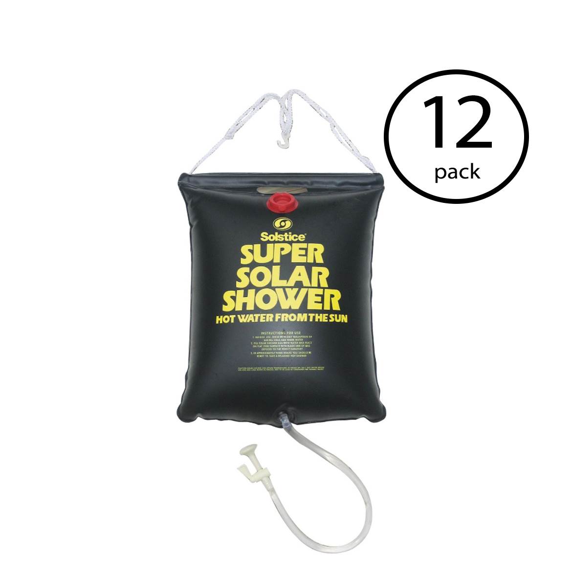 3.75 Gallon Super Solar Sun Backpacking Camping Hiking Outdoor Shower (12 Pack)
