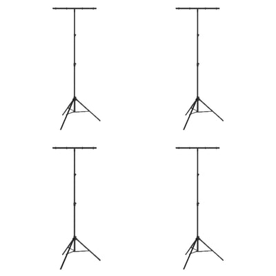Chauvet DJ CH-03 Portable Heavy Duty T Bar Tripod Truss Light Stand (4 Pack)