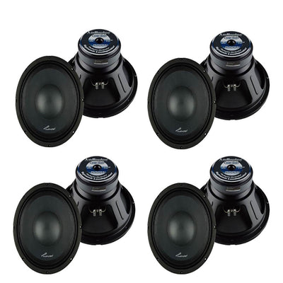 Audiopipe 12 Inch 800 Watt Dynamic Mid Range Car Audio Loudspeaker (4 Pack)