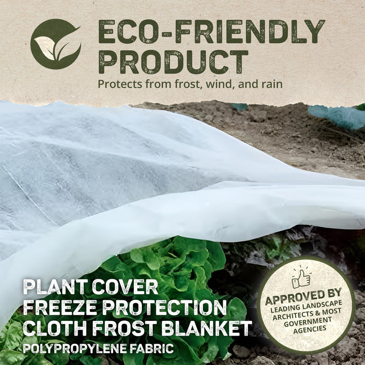 DeWitt Ultimate650 50 x 6 Feet Plant Frost Cloth Cold Freeze Blanket (2 Pack)