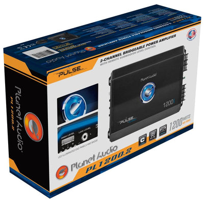 Planet Audio 1200W 2 Channel Full Range Class A/B MOSFET Amplifier (6 Pack)