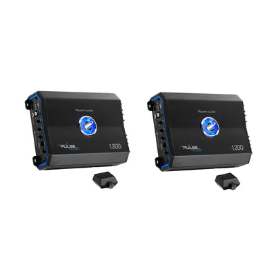 Planet Audio 1200W 2 Channel Full Range Class A/B MOSFET Amplifier (2 Pack)