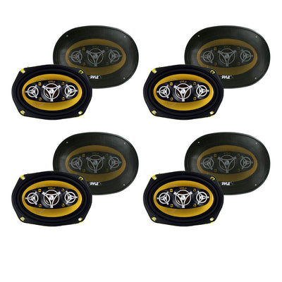 PYLE PLG69.8 6 x 9 Inch 8-WAY 500w Car Audio Stereo Coaxial Speakers (8 Pack)