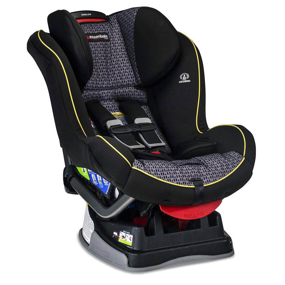 Britax Essentials Emblem Rear/Forward Convertible Baby Car Seat, Black (2 Pack)