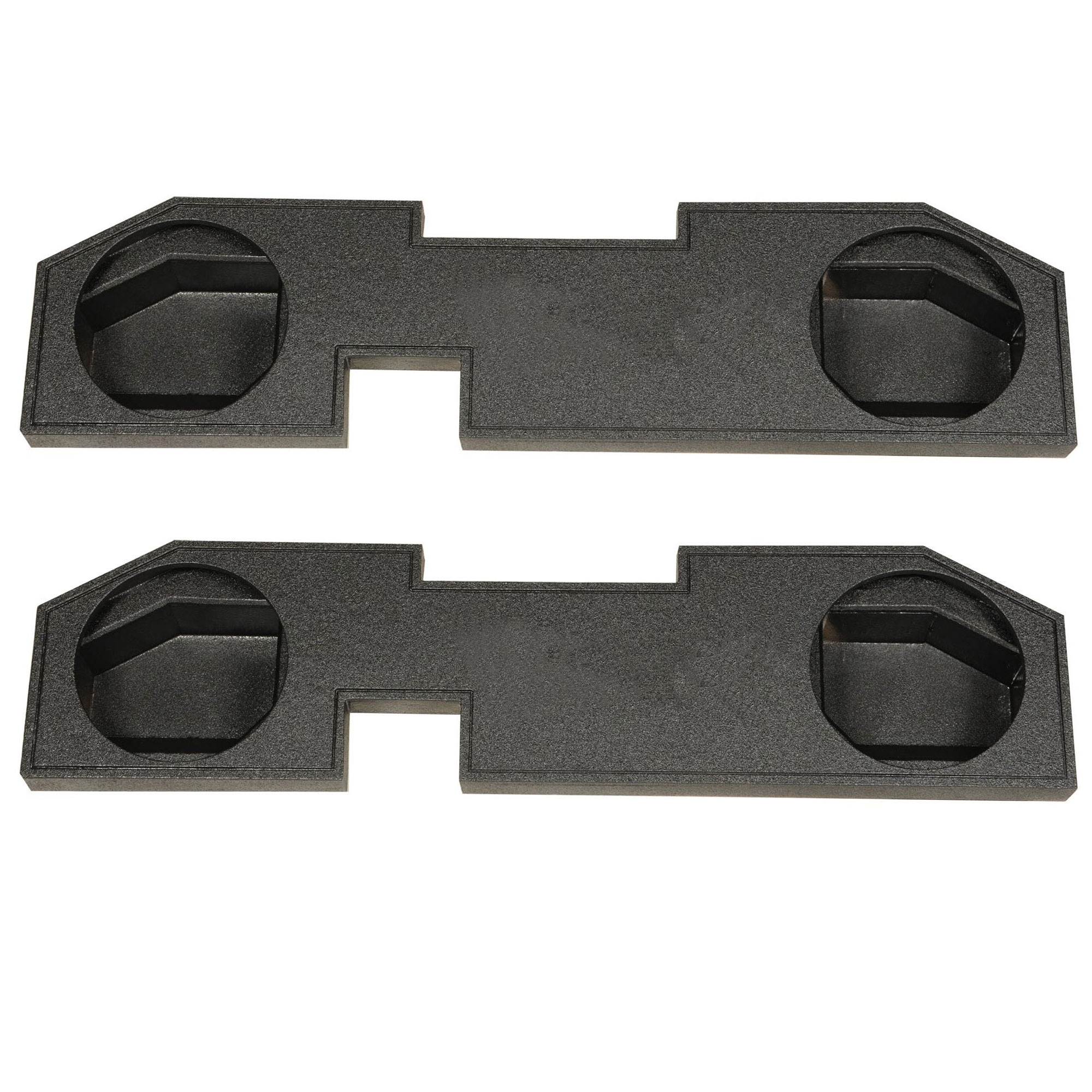 QPower Dodge Ram Quad Cab '02-Newer Dual 10" Sub Box Enclosure (2 Pack)