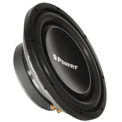 Q Power Deluxe 10 Inch Shallow Mount 1000 Watt Flat Car Subwoofer (4 Pack)