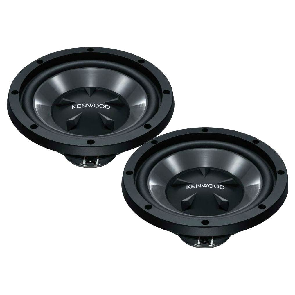 Kenwood 170W Bass Package with 2 10” Subwoofers and 2 Channel Amplifier (2 Pack)