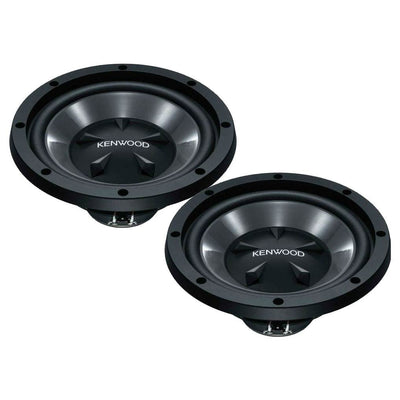 Kenwood 170W Bass Package with 2 10” Subwoofers and 2 Channel Amplifier (2 Pack)