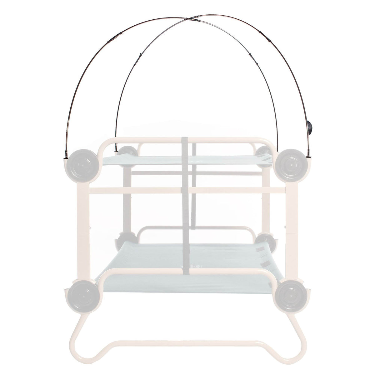 Disc-O-Bed Mosquito Net and Frame for Bunkable Camping Cots, Green (2 Pack)