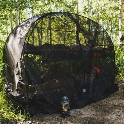 Disc-O-Bed Mosquito Net and Frame for Bunkable Camping Cots, Green (2 Pack)
