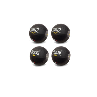 Everlast PowerCore 9 Pound Fitness Boxing Workout Medicine Ball, Black (4 Pack)