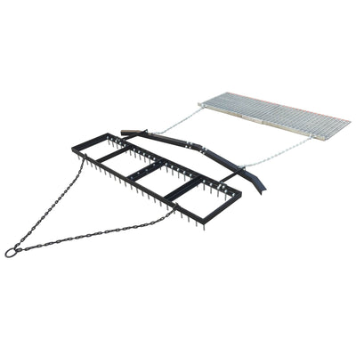 Yard Tuff 6' Spike Drag w/ Surface Leveling Bar & Drag Mat for ATV/UTVs (2 Pack) - VMInnovations
