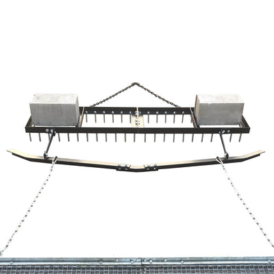 Yard Tuff 6' Spike Drag w/ Surface Leveling Bar & Drag Mat for ATV/UTVs (2 Pack) - VMInnovations