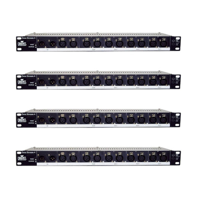 Chauvet DJ DATA STREAM 4 DMX 512 4 Outputs Universal Optical Splitter (4 Pack)