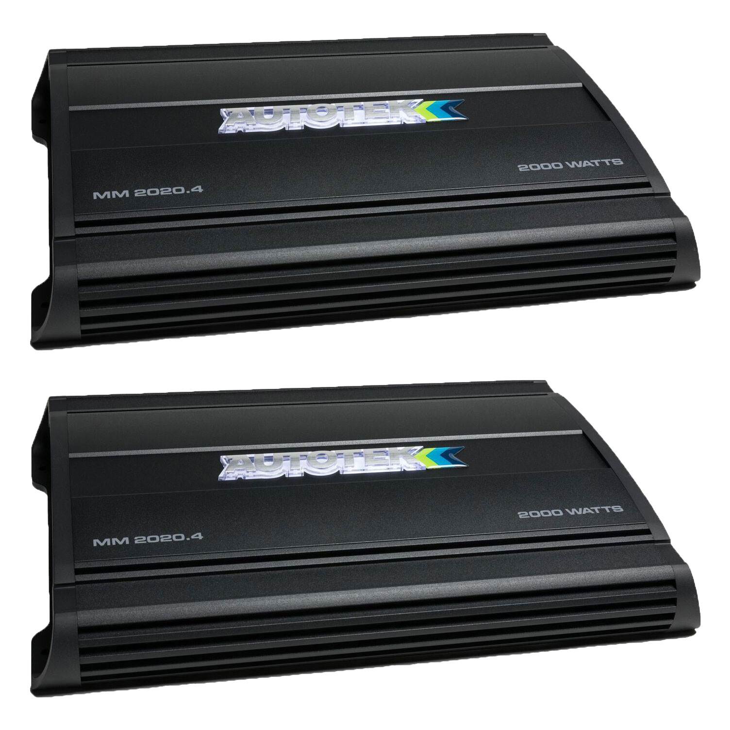 Autotek Mean Machine 2000W 4 Channel Bridgeable Amplifier Car Audio Amp (2 Pack)