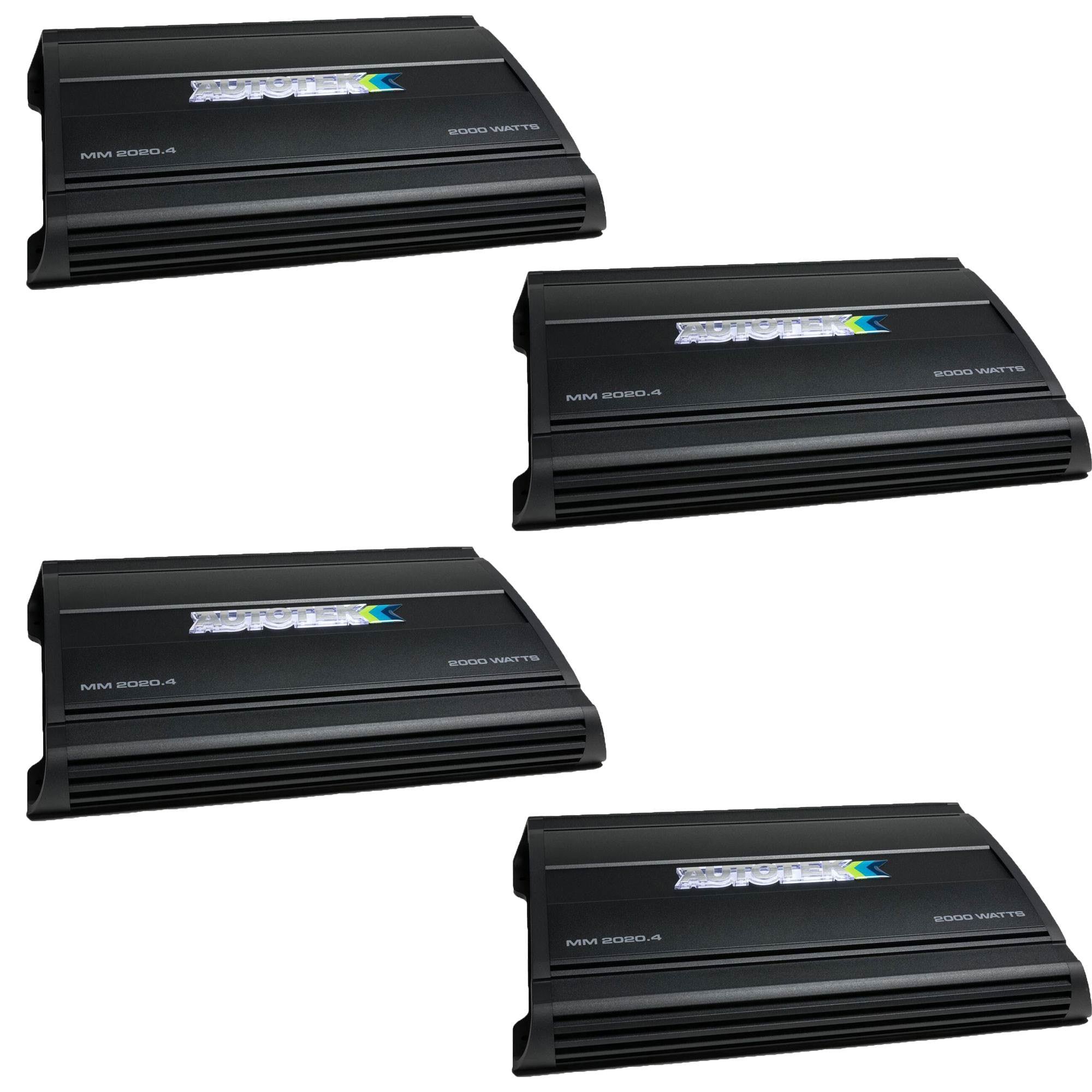 Autotek Mean Machine 2000W 4 Channel Bridgeable Amplifier Car Audio Amp (4 Pack)