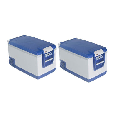 ARB Portable 63 Quart Car Tailgate Camping Travel Fridge Freezer, Blue (2 Pack)