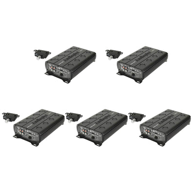 Audiopipe 1300 Watt MOSFET 4 Channel Amp Car Audio Speaker Amplifier (5 Pack)