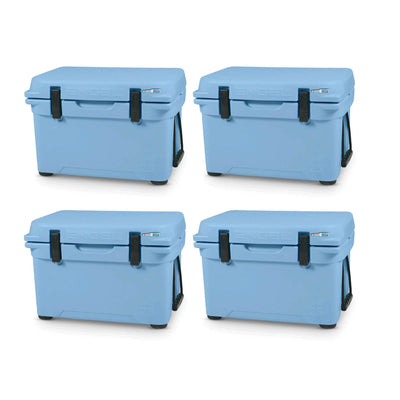 Engel 5.2 Gallon High Performance Roto Molded Ice Cooler, Arctic Blue (4 Pack)