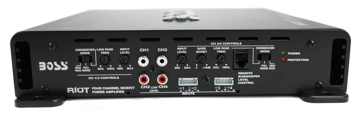BOSS AUDIO R3004 1200W 4 Channel Car Amplifier Power Stereo Amp+Remote (2 Pack)
