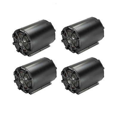 Kicker Car Audio Tube Enclosure w/ 8 Inch 2 Ohm Subwoofer and Grill (4 Pack)