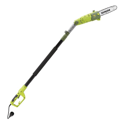 Sun Joe 10 Inch Chain 8 Amp Electric 15 Foot Multi Angle Pole Chainsaw (2 Pack)