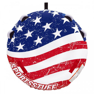 Sportsstuff Stars & Stripes Inflatable 1 Rider Watersports Towable Tube (3 Pack)