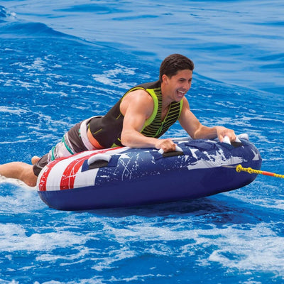 Sportsstuff Stars & Stripes Inflatable 1 Rider Watersports Towable Tube (3 Pack)