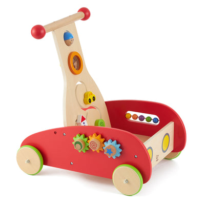 Hape Toys E0370 Push and Pull Toy Wonder Walker Cart (Open Box)