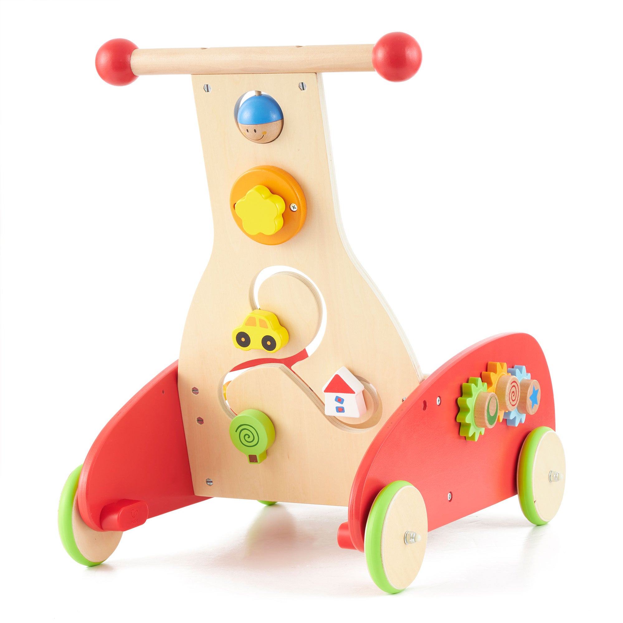 Hape Toys E0370 Toddler Baby Push and Pull Toy Wonder Walker Cart (Used) - VMInnovations