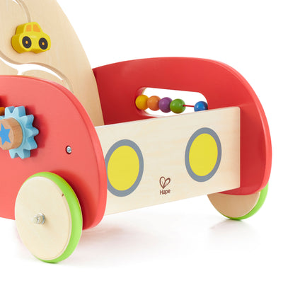 Hape Toys E0370 Toddler Baby Push and Pull Toy Wonder Walker Cart (Used) - VMInnovations